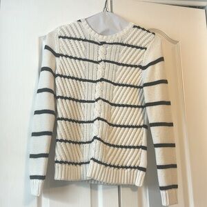 Women’s Brook Brothers Sweater, White and Black